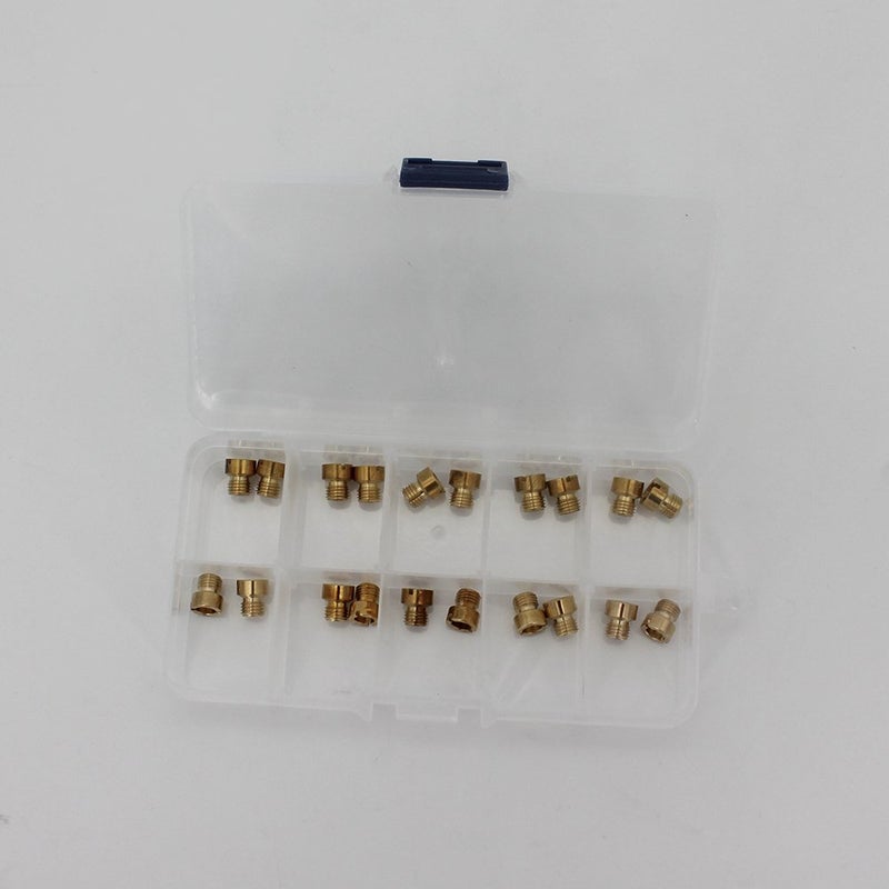 kipa مجموعة كيبّا 20 قطعة من طائرات الكربوريتر الرئيسية لنمط AED باري غرانت كويك فويل ديمون أفينجر كربوريتر 1/4"-32 UNF خيوط دقيقة موحدة 2 قطعة لكل من 60# 61# 62# 63# 64# 65# 66# 67# 68# 69# - Image 3